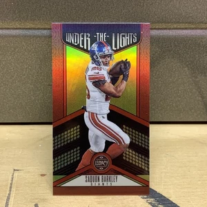 2023 Panini Legacy #UL-SBA Saquon Barkley Under the Lights Ruby #/50 Mini  - Picture 1 of 4