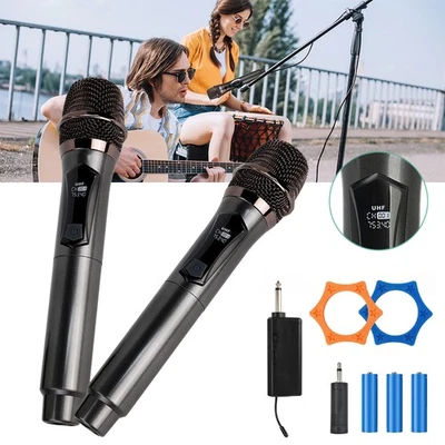 Kabelloses Mikrofon Handgehaltenes Dynamisches Dual-Mikrofon für Karaoke Party - Bild 1 von 4