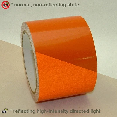 JVCC Engineering Grade Reflective Tape (REF-7): 3 in. x 30 ft. (Orange) - Image 1 of 3