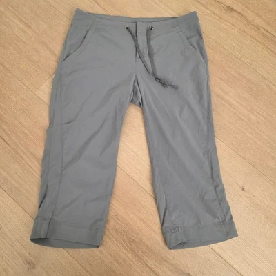Pantalones Capri Columbia Talla 4 Gris Cordón Senderismo Foto 1 de 4