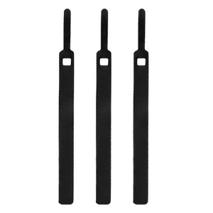 3pcs 4.5" Reusable Fastening Cable Ties for Computers Electronics/Appliance Wire - Photo 1/10