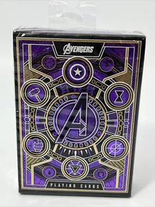 Marvel Avengers Playing Cards - Theory 11 - Purple Poker Size Deck - New - Picture 1 of 4