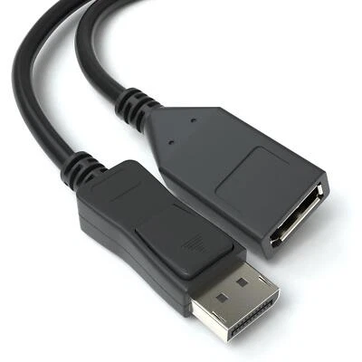 1,5m DisplayPort Verlängerungskabel DP 1.2 4K Verlängerung 1080p UHD 3D HDCP - Bild 1 von 4