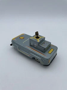 Vintage 1960s Linemar Japan Satellite Launching Space Car A2 Tin Friction Toy - Picture 1 of 6