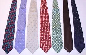 Business Dress Lot Neckties Tie Men Novelty Silk Polka Dot Classic Geometric GUC - Picture 1 of 12