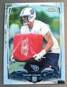 2014 Topps Chrome Mini #180 Taylor Lewan RC Michigan Tennessee Titans Rookie - Picture 1 of 2
