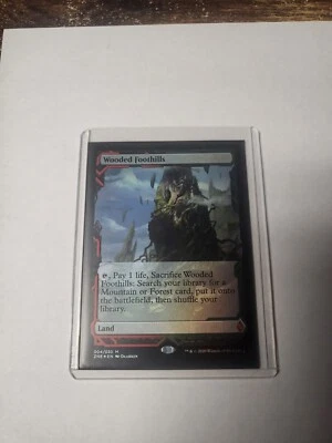 MTG Wooded Foothills Zendikar Rising Expeditions 004/030 Foil Mythic - Image 1 of 3