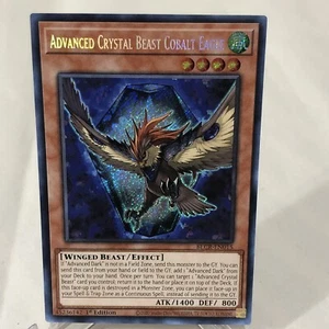 Yugioh BLCR-EN015 Advanced Crystal Beast Cobalt Eagle Secret Rare 1st Card Ed - Picture 1 of 6