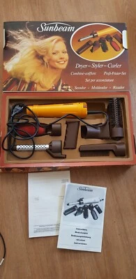 Sunbeam Combiné Coiffure Set Vintage Ancien Boite Complete - Photo 1/4