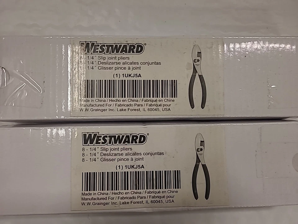 Westward 1UKJ5 Slip Joint Plier 8 1/4 in L