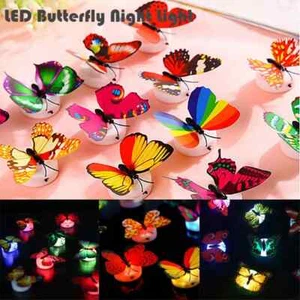 50 pcs LED Flashing Light Lamp Butterflies Night Light Butterfly PARTY FAVORS - Picture 1 of 5