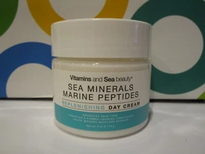 VITAMINS AND SEA BEAUTY ~ SEA MINERALS MARINE PEPTIDES REPLENISHING DAY CREAM - Picture 1 of 1