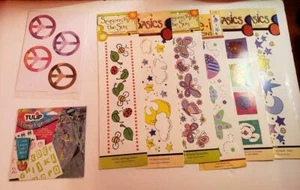 Iron on Transfers lot of 6 strips with extras - Picture 1 of 11