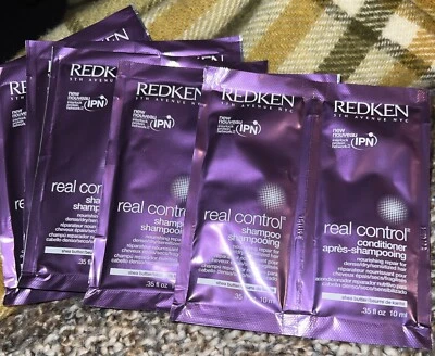 Champú Redken Real Control 6 y muestra de 6 segundos 0,35 oz cada uno☆ descontinuado, raro Foto 1 de 2