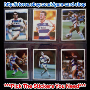 DAILY MIRROR 1986-87 STICK WITH SOCCER (QUEENS PARK RANGERS) *SELECT STICKERS*