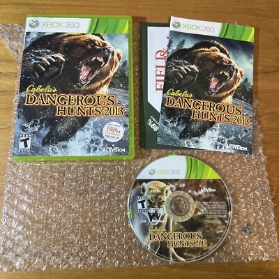 Cabela's Dangerous Hunts 2013 (Microsoft Xbox 360, 2012) Complete CIB Tested - Image 1 of 4
