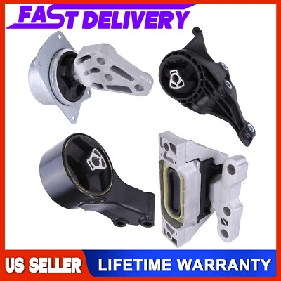 For 2010-2016 Cadillac SRX FWD AUTO 3.0L 3.6L V6 4Pcs Engine Motor & Trans Mount - Image 1 of 4