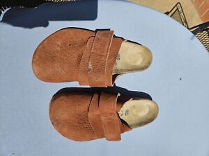 Pair Of Burnt Orange Boston Birkenstock Sandals Sz 43 or Mens 10 M