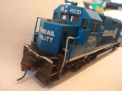 Locomotora Athearn HO GP40-2 Diesel Conrail #3364 eje de transmisión hexagonal corredor liso Foto 1 de 4
