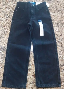 Arizona Jean Co Boy's Black Denim Pants Size 4 Slim Relaxed Fit BNWT $27 - Picture 1 of 9