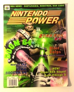 Nintendo Power DOOM 64 Blast Corps, DK Country WITH POSTER May 1997 Volume 96 - Picture 1 of 6