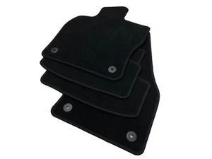 OEM Velour Floor Mats Black Skoda Karoq NU Sportline Original Carpet Fabric - Picture 1 of 8