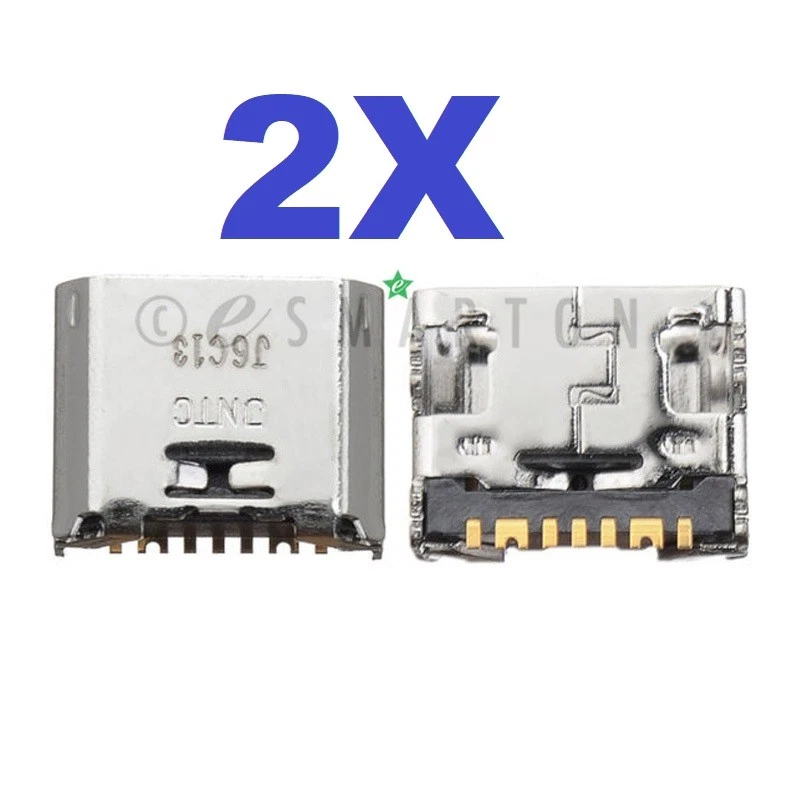 2X Samsung Galaxy Tab E SM-T560NU USB Puerto de Carga Micro Cargador Conector Dock Foto 1 de 1