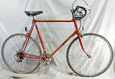 1969 Takara Туристический Дорожный Велосипед 64 см XXX-Большой Рифленая Сталь Сожженный Оранжевый Доставка США - Изображение 1 из 4