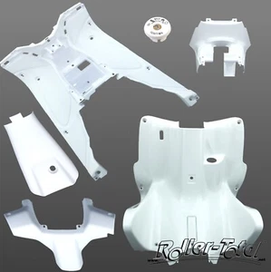 Intérieur 6 T. Panneau de jambe blanc guidon habillage marchepied Yamaha Aerox Nitro - Photo 1/6