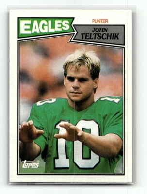 1987 Topps Football #300 John Teltschik Philadelphia Eagles Punter - Image 1 of 2