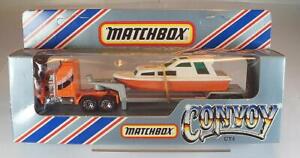 Matchbox Convoy CY-4 Kenworth Sattelzug Boat Transporter 1 OVP #1625