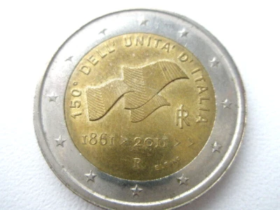ITALY 2 Euro COINS  2011 - 150th anniversary of unification of Italy - Image 1 of 4
