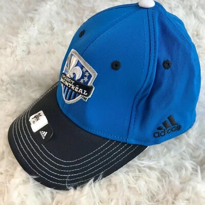 Adidas Montreal Impact Headwear Gorra Juvenil Sombrero Azul Negro Nuevo Foto 1 de 4