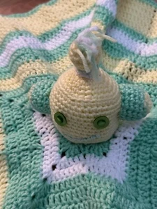 Coperta coccole sicurezza stelle marine fatta a mano all'uncinetto neonato grande stella 30" - Foto 1 di 6