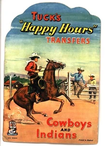 VAQUEROS E INDIOS, transferencias de horas felices, No. 5022 Tuck publicado, completo - Imagen 1 de 6