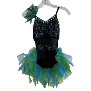 CURTAIN CALL Showtime Star 2-Piece Dance Costume Leotard Tutu Size CME Ballet - Picture 1 of 21