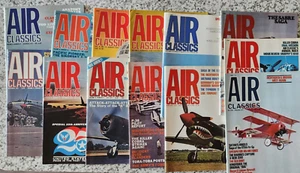 Lot Of 13 AIR CLASSICS Magazine Aircraft History Vol 8 No 1-5 & 7-14 No #6 - Picture 1 of 14