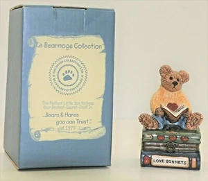 CAJA DE RECUERDO DE PORCELANA BOYDS BEAR WILSON LOVE SONNETS LE BEARMOGE COLL 1E/1152 - Imagen 1 de 8