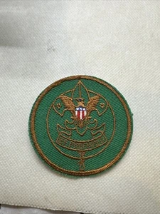 BSA 1950's Junior Assistant Scoutmaster cut edge gauze back Position Patch - Picture 1 of 2