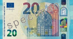 1 bill of 20 EURO banknote bill The twenty euro note (€20) - Good collection - Picture 1 of 2