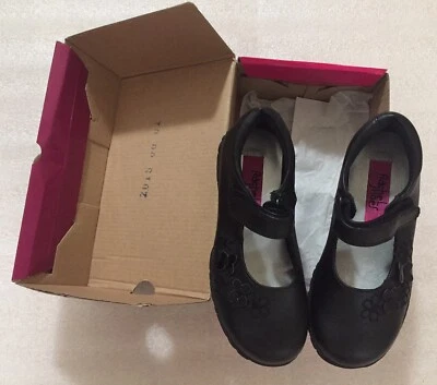 NEW Rachel Shoes Black Mary Janes Flora with Flowers Toddler Girl Size 12M BNIB - Image 1 of 3