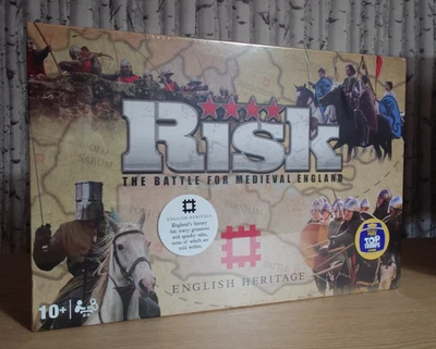 RARE HASBRO RISK - THE BATTLE FOR MEDIEVAL ENGLAND - BRAND NEW SEALED - Image 1 of 4