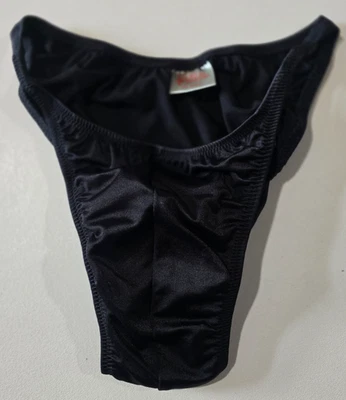 Andreas Cahling Men's Bodybuilding Physique Posing Trunks Black Swim Briefs SM - Image 1 of 4