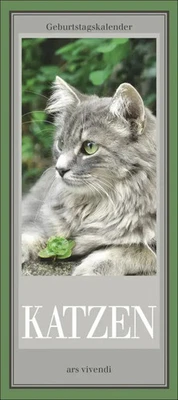 Geburtstagskalender Katzen | Immerwährender Kalender | ars vivendi Verlag