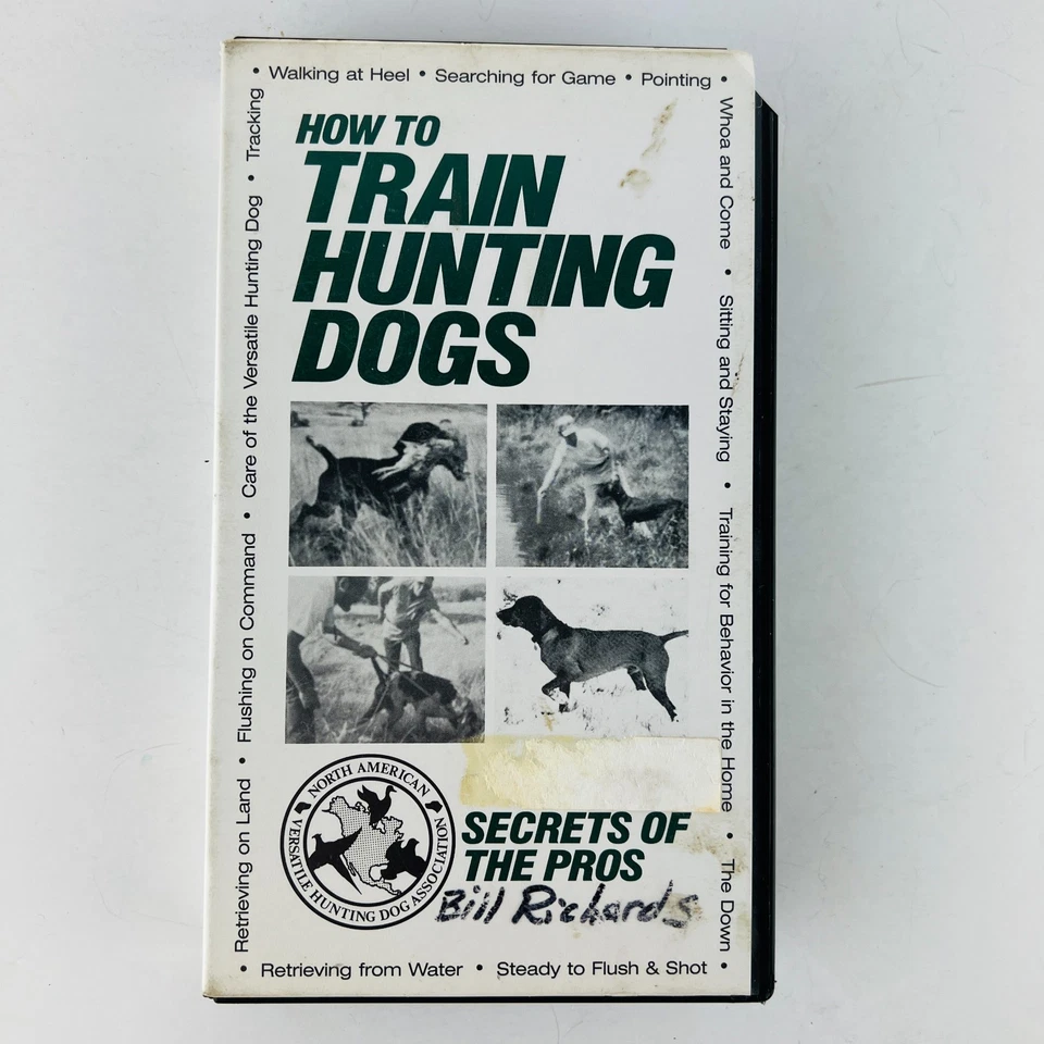 How To Train Hunting Dogs - Secrets Of The Pros VHS Rare Vintage - Image 1 of 2