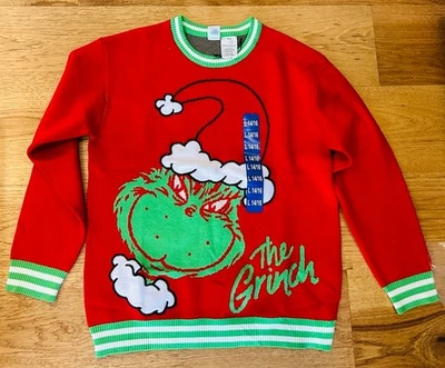 Suéter Navidad Niños El Grinch L 14/16 Rojo Verde Foto 1 de 3