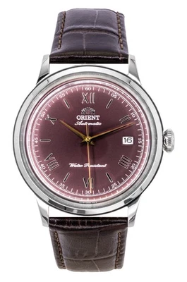 Orient Classic Leather Strap Bordeaux Dial Automatic RA-AC0026R Mens Watch - image 1 of 3