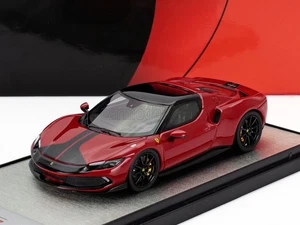 BBR-Models 1/43 Ferrari 296 GTB Assetto Fiorano With Hat Red Black BBRC265SU04 - Picture 1 of 8