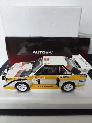 Autoart Audi Quattro S1 #6 Mikkola Rally Monte Carlo 1986 1/18 88602 - Immagine 1 di 4