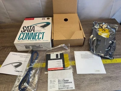 Adaptec SATAConnect ASH‑1205SA PCI 2‑Port Serial ATA Controller Card – Used with - Image 1 of 4